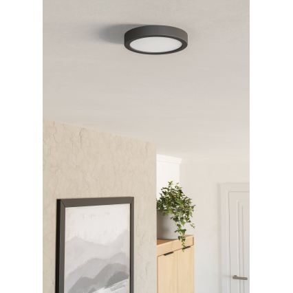 Eglo - LED Ceiling Light LED/7,5W/230V 2700/4000/6500K pr. 16,6 cm black