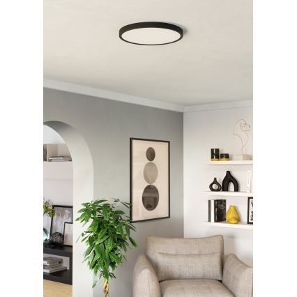 Eglo - LED Ceiling Light LED/17W/230V 2700/4000/6500K Ø 38.9 cm Black