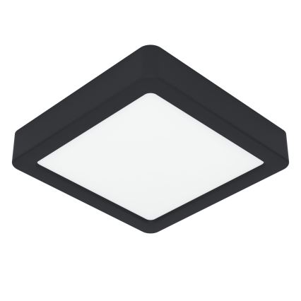 Eglo - LED Ceiling Light, 7W, 230V, selectable 2700/4000/6500K, 15 x 15 cm, Black