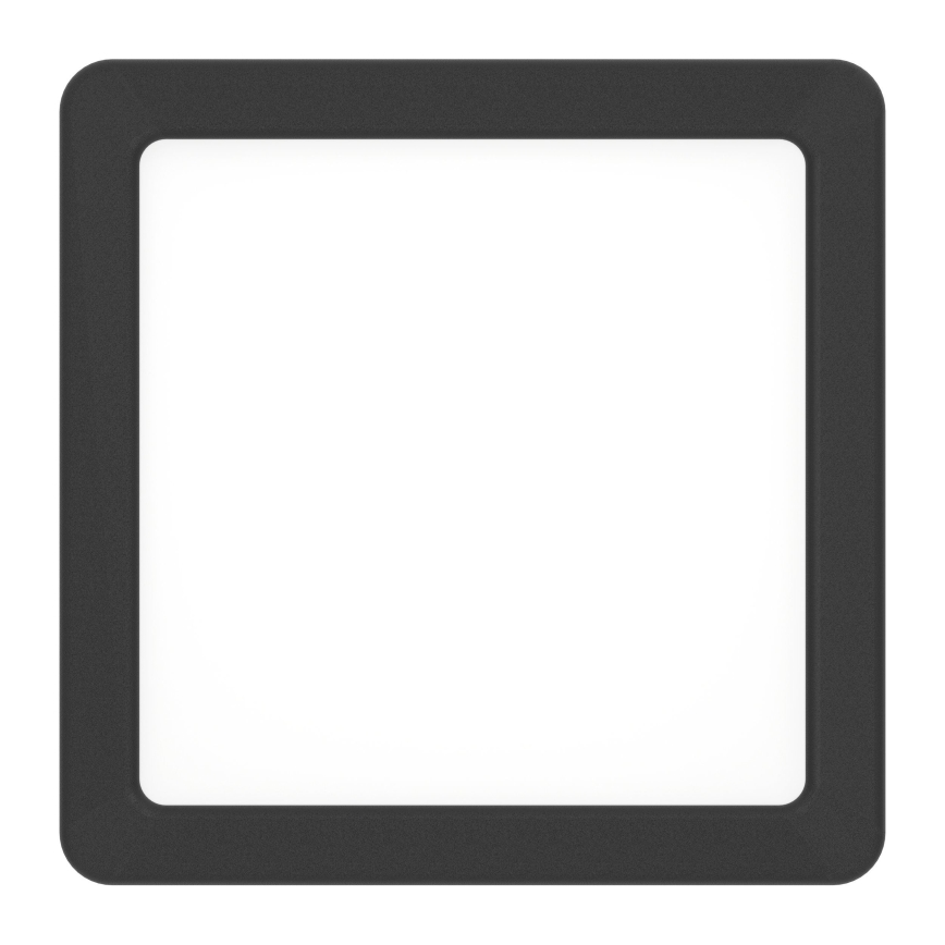 Eglo - LED Ceiling Light, 7W, 230V, selectable 2700/4000/6500K, 15 x 15 cm, Black