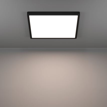 Eglo - LED Ceiling Light LED/17.5W/230V 2700/4000/6500K 39x39 cm Black