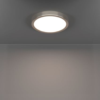 Eglo - LED Ceiling Light, 11.5 W, 230 V, 2700/4000/6500 K, Ø 21.1 cm, Matte Chrome