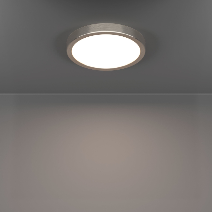 Eglo - LED Ceiling Light, 11.5 W, 230 V, 2700/4000/6500 K, Ø 21.1 cm, Matte Chrome