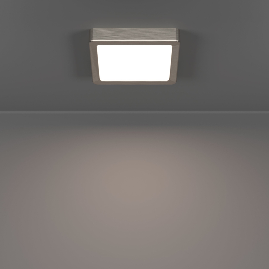 Eglo - LED Ceiling Light LED/7W/230V 2700/4000/6500K 15x15 cm Matte Chrome