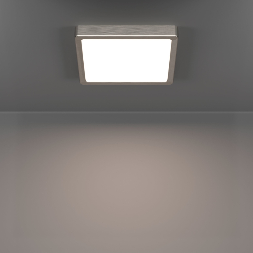 Eglo - LED Ceiling Light LED/10,5W/230V 2700/4000/6500K 22x22 cm matte chrome