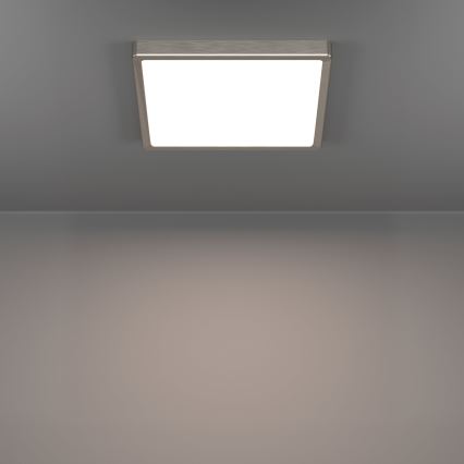 Eglo - LED Ceiling light LED/13W/230V 2700/4000/6500K 29x29 cm matte chrome