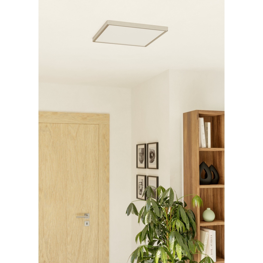 Eglo - LED ceiling light LED/17,5W/230V 2700/4000/6500K 39x39 cm matte chrome