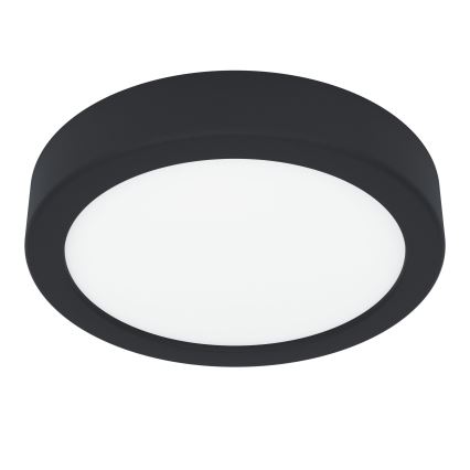Eglo - LED Bathroom Ceiling Light, 7.5W, 230V, 2700/4000/6500K, Ø 16.6 cm, IP44, Black