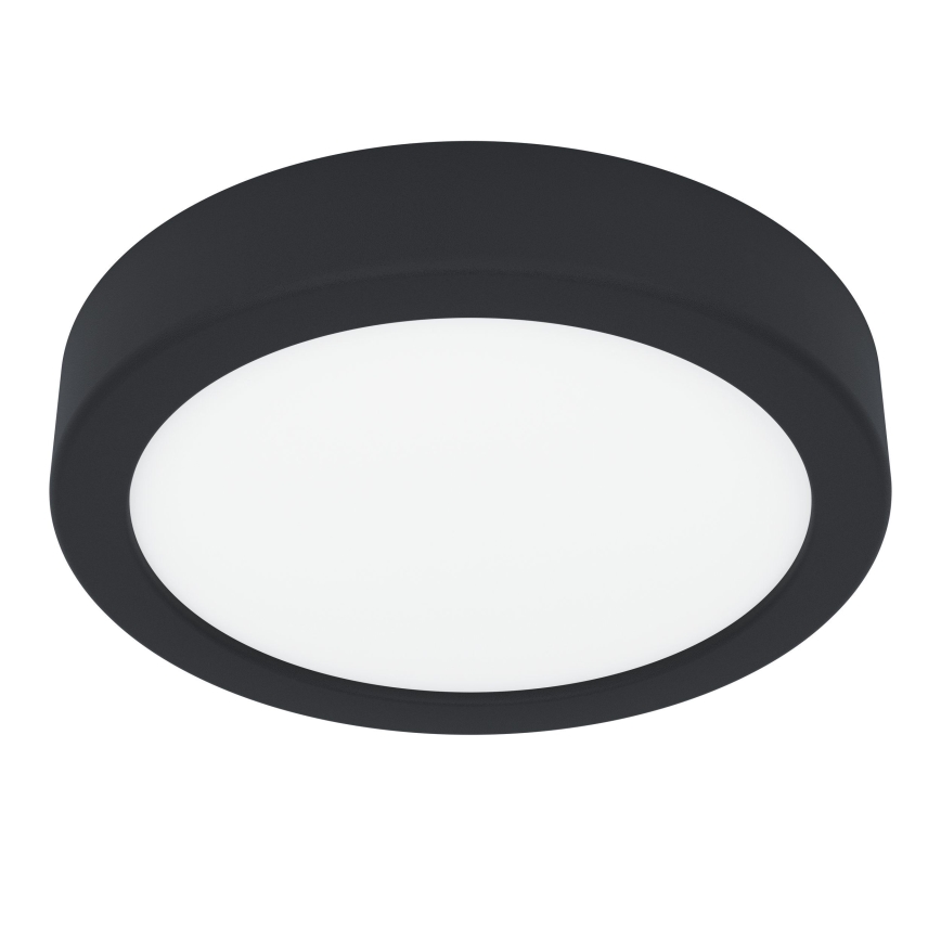 Eglo - LED Bathroom Ceiling Light, 7.5W, 230V, 2700/4000/6500K, Ø 16.6 cm, IP44, Black