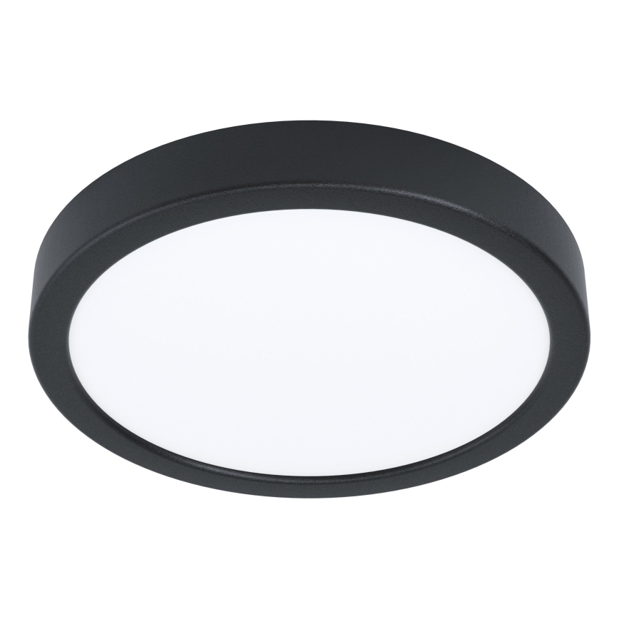 Eglo - LED Bathroom Ceiling Light LED/11.5W/230V Ø 21.1 cm IP44 Black