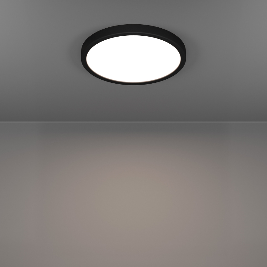 Eglo - LED Bathroom Ceiling Light LED/14.2 W/230 V 2700/4000/6500 K Ø 27.8 cm IP44 Black