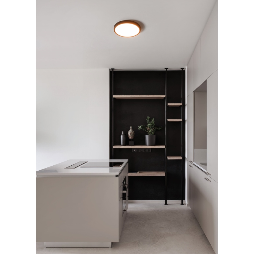 Eglo - LED Bathroom Ceiling Light LED/14.2 W/230 V 2700/4000/6500 K Ø 27.8 cm IP44 Black