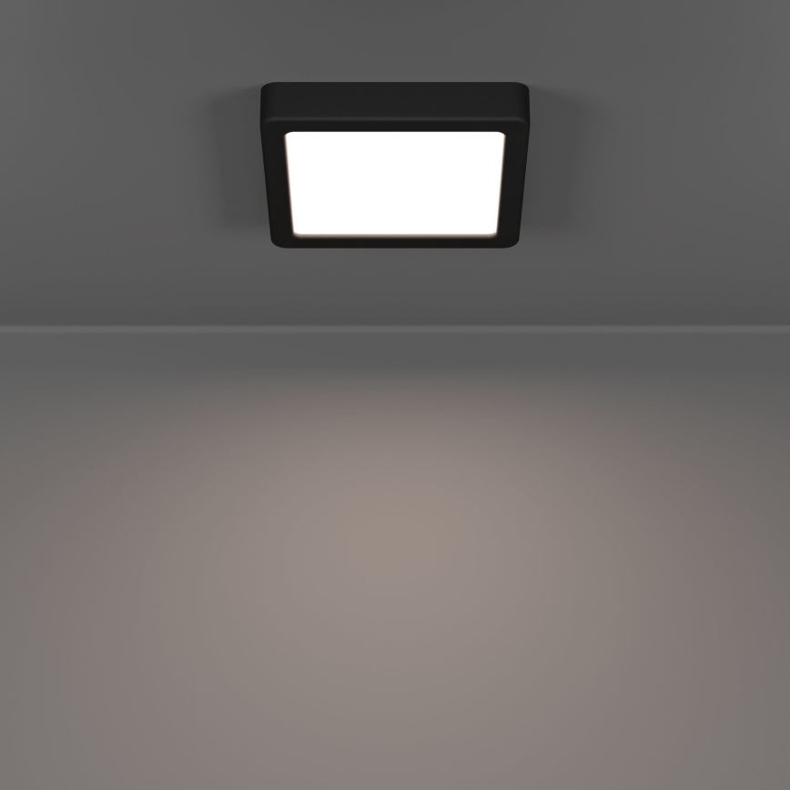 Eglo - LED Bathroom Ceiling Light LED/7W/230V 2700/4000/6500K 15x15 cm IP44 black