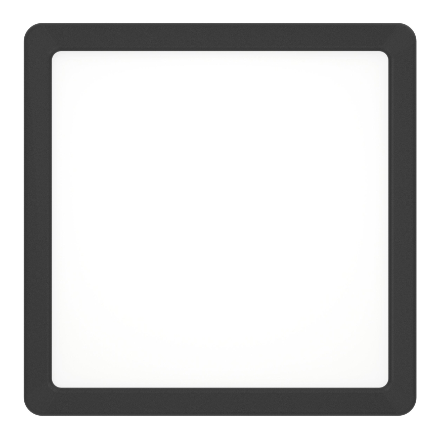 Eglo - LED Bathroom Ceiling Light LED/10.5W/230V 22x22 cm IP44 Black