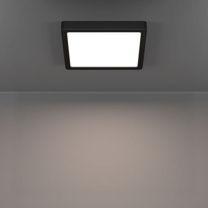 Eglo - LED Bathroom Ceiling Light LED/10.5W/230V 22x22 cm IP44 Black