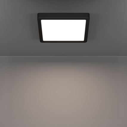 Eglo - LED bathroom ceiling light LED/10,5W/230V 2700/4000/6500K 22x22 cm IP44 black