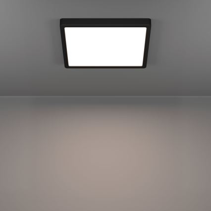 Eglo - LED Bathroom Ceiling Light LED/13W/230V 2700/4000/6500K 29x29 cm IP44 Black
