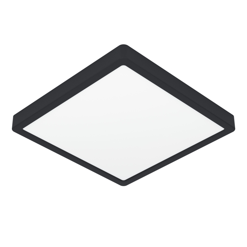 Eglo - LED Bathroom Ceiling Light LED/13W/230V 29x29 cm IP44 Black