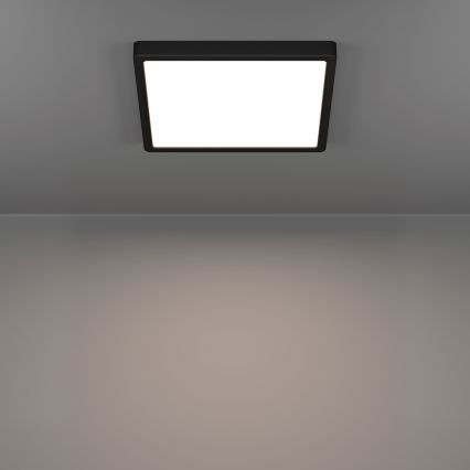 Eglo - LED Bathroom Ceiling Light LED/13W/230V 29x29 cm IP44 Black