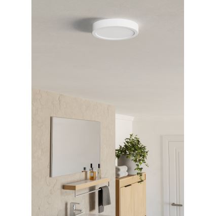 Eglo - LED Bathroom Ceiling Light LED/7.5W/230V Ø 16.6 cm IP44 White