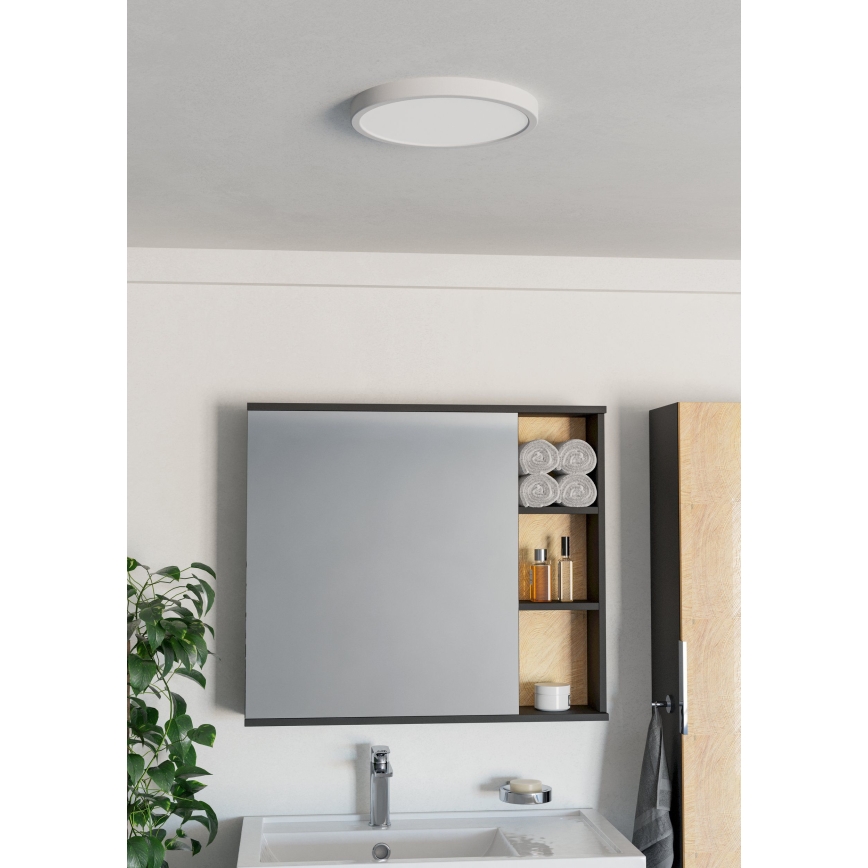 Eglo - LED Bathroom Ceiling Light LED/14.2W/230V Ø 27.8 cm IP44 White