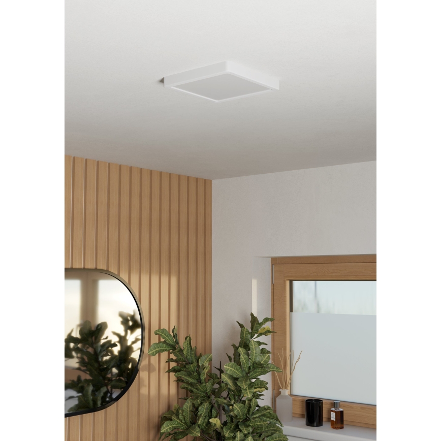 Eglo - LED bathroom ceiling light LED/10.5W/230V 22x22 cm IP44 white