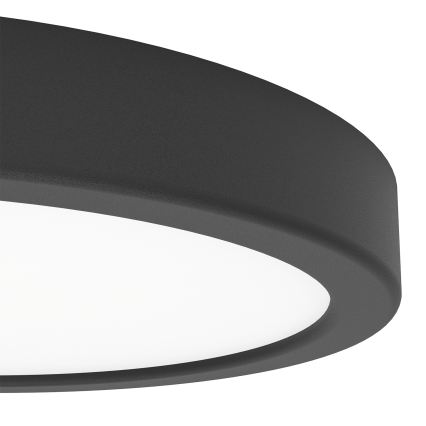 Eglo - LED RGBW Dimmable Bathroom Ceiling Light LED/11.2W/230V 2700-6500K Ø 21.1 cm IP44 Black