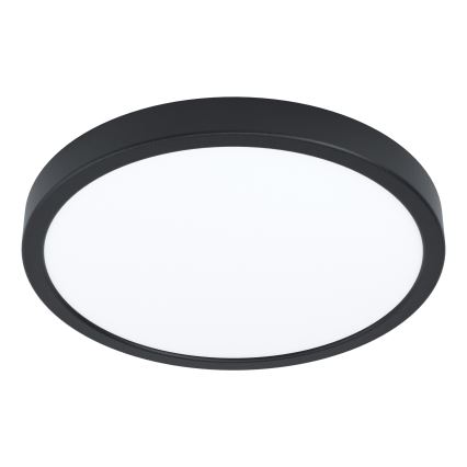 Eglo - LED RGBW Dimmable Bathroom Ceiling Light LED/14.3W/230V 2700–6500K Ø 27.8 cm IP44 Black