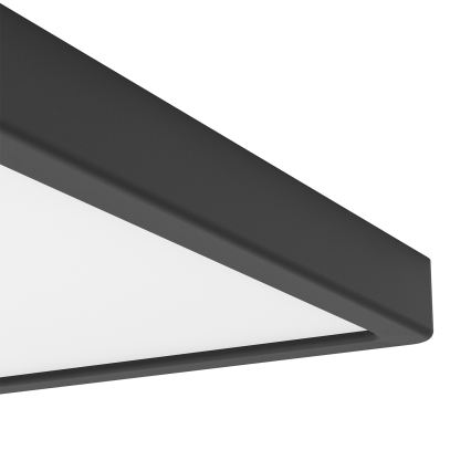 Eglo - Dimmable LED RGBW Bathroom Ceiling Light LED/13,5W/230V 2700-6500K 29,5x29,5 cm IP44 Black
