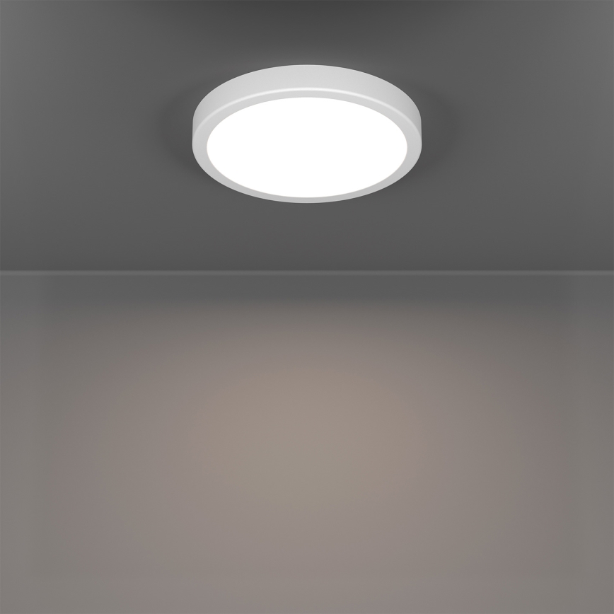 Eglo - LED RGBW Dimmable Bathroom Ceiling Light LED/11.2W/230V 2700–6500K Ø 21.1 cm IP44 White