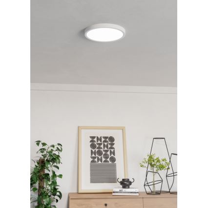 Eglo - LED RGBW Dimmable Bathroom Ceiling Light LED/14,3W/230V 2700-6500K pr. 27,8 cm IP44 White
