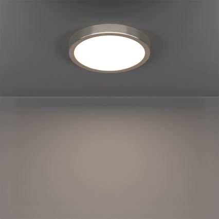 Eglo - LED RGBW Dimmable Bathroom Ceiling Light LED/11.2W/230V 2700-6500K Ø 21.1 cm IP44 Matte Chrome