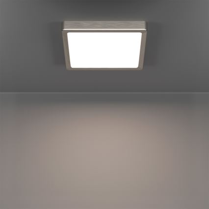 Eglo - RGBW Dimmable LED Bathroom Ceiling Light LED/10.5W/230V 2700-6500K 22x22 cm IP44 Matte Chrome