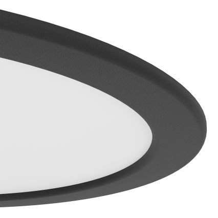 Eglo - LED recessed downlight LED/18,5W/230V 2700/4000/6500K Ø 21,6 cm black