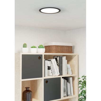 Eglo - LED recessed downlight LED/18,5W/230V 2700/4000/6500K Ø 21,6 cm black