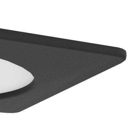 Eglo - LED Recessed Ceiling Light LED/6.3W/230V 2700/4000/6500K 11.9x11.9 cm Black