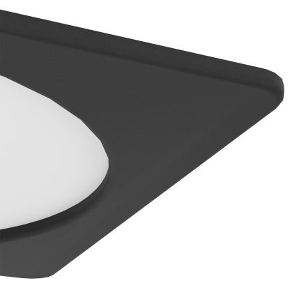 Eglo - LED Recessed Ceiling Light LED/10.5W/230V 2700/4000/6500K 16.6x16.6 cm Black