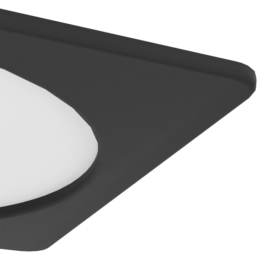 Eglo - LED Recessed Ceiling Light LED/10.5W/230V 2700/4000/6500K 16.6x16.6 cm Black
