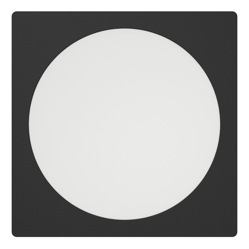 Eglo - LED recessed ceiling light LED/18,5W/230V 2700/4000/6500K 21,6x21,6 cm black