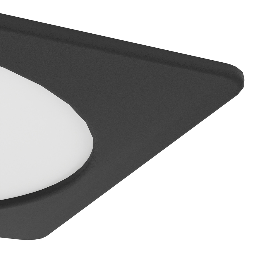 Eglo - LED recessed ceiling light LED/18,5W/230V 2700/4000/6500K 21,6x21,6 cm black