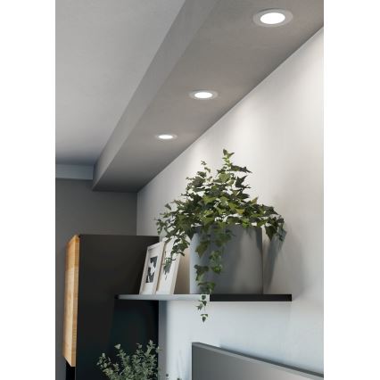 Eglo - LED Recessed Downlight LED/3.7W/230V 2700/4000/6500K dia. 8.8 cm white