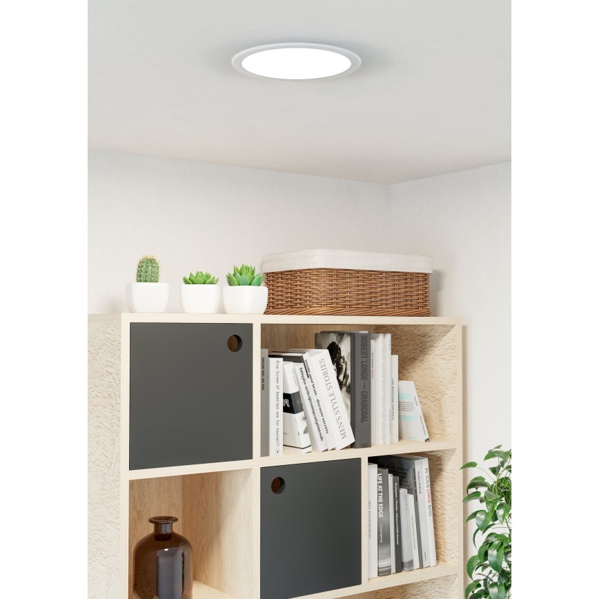 Eglo - LED Recessed Ceiling Light LED/18.5W/230V Selectable 2700/4000/6500K Ø 21.6 cm White