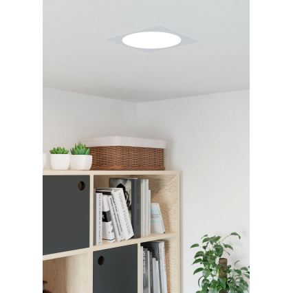 Eglo - LED recessed ceiling light LED/18,5W/230V 2700/4000/6500K 21,6x21,6 cm white