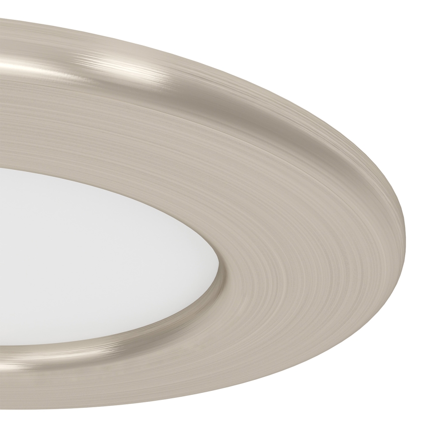 Eglo - Set of 3 LED recessed downlights, LED/3.7W/230V, 2700/4000/6500K, Ø 8.8 cm, matte chrome