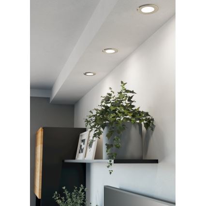 Eglo - LED recessed downlight LED/3,7W/230V 2700/4000/6500K Ø 8,8 cm matte chrome