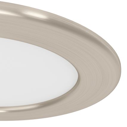 Eglo - LED recessed downlight, 6.3W, 230V, 2700/4000/6500K, Ø 11.9 cm, matte chrome