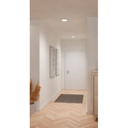 Eglo - LED recessed ceiling light LED/18,5W/230V 2700/4000/6500K Ø 21,6 cm matte chrome