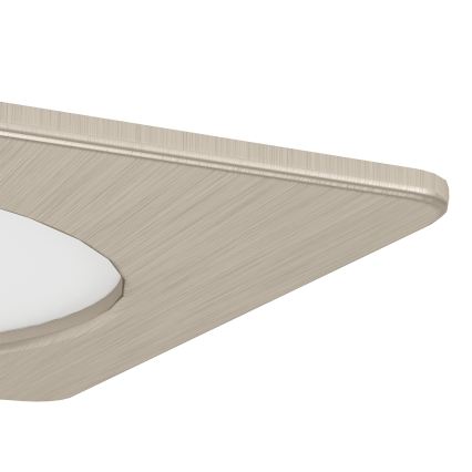 Eglo - LED recessed ceiling light LED/6,3W/230V 2700/4000/6500K 11,9x11,9 cm matte chrome