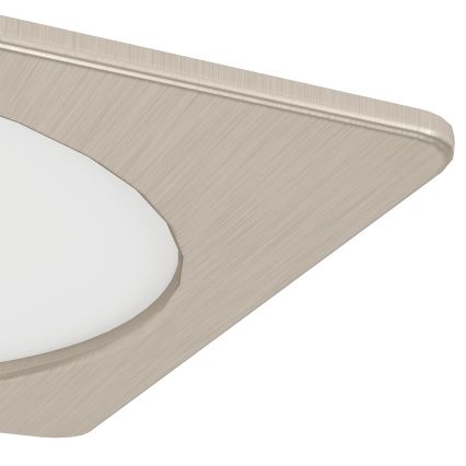 Eglo - LED recessed downlight LED/10.5W/230V 2700/4000/6500K 16.6x16.6 cm matte chrome