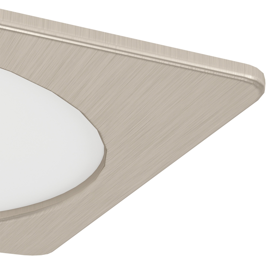 Eglo - LED recessed downlight LED/10.5W/230V 2700/4000/6500K 16.6x16.6 cm matte chrome